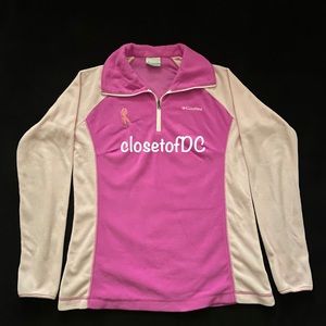 Columbia Tested Tough In Pink Fleece 1/2-Zip